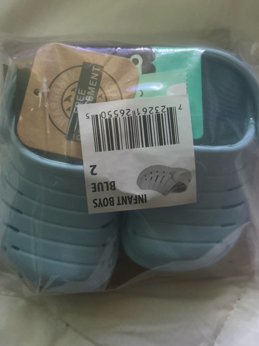 Infant Blue Slip-On Sandals for Boys